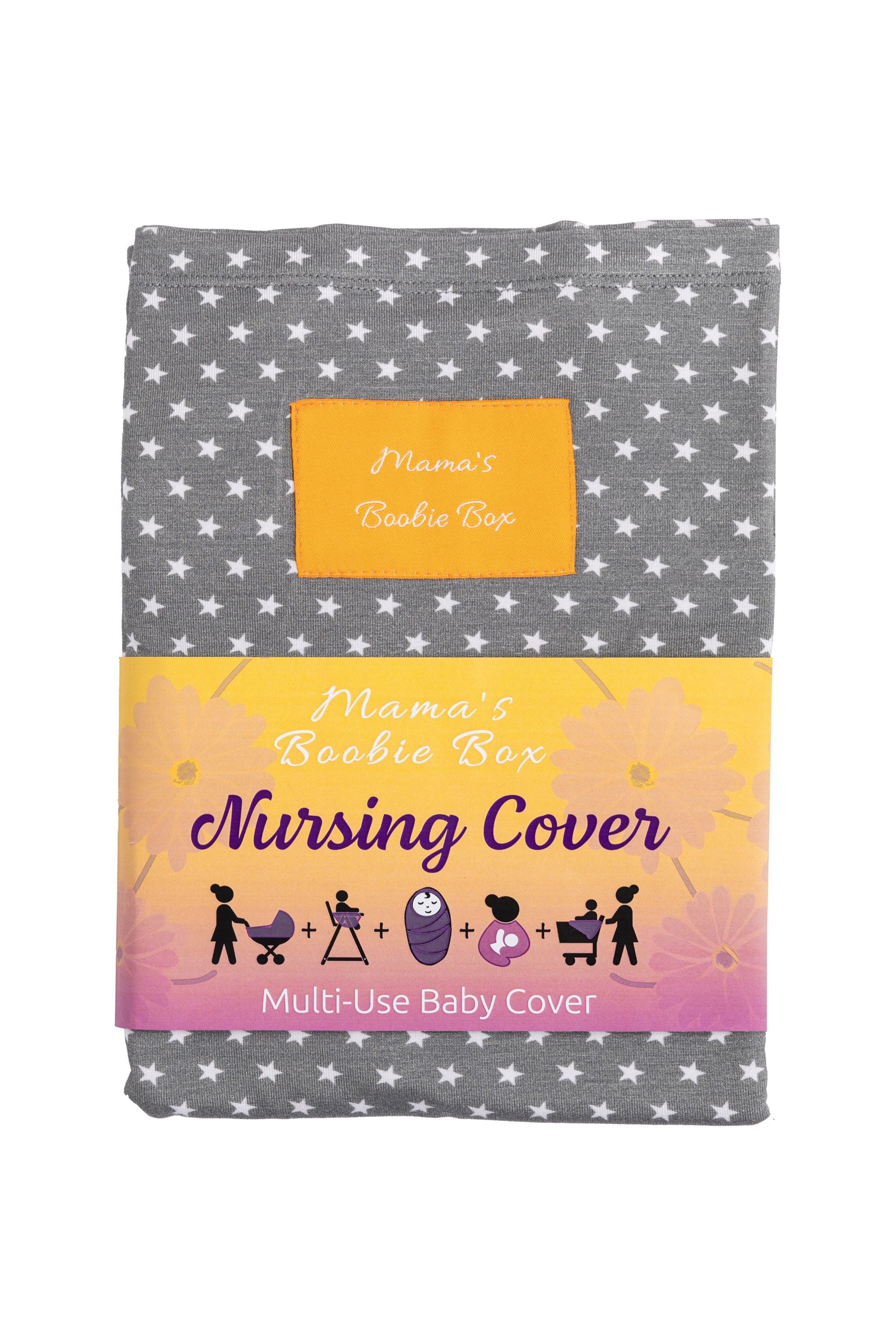 Breastfeeding Cover by Mama's Boobie Box in packaging