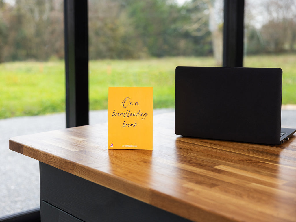 Breastfeeding Break Display sign sitting on a table